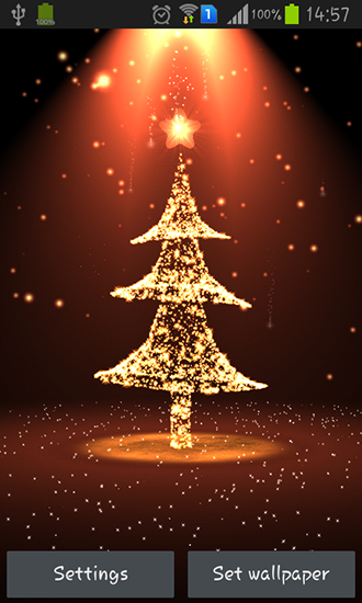 Download livewallpaper Christmas tree for Android.