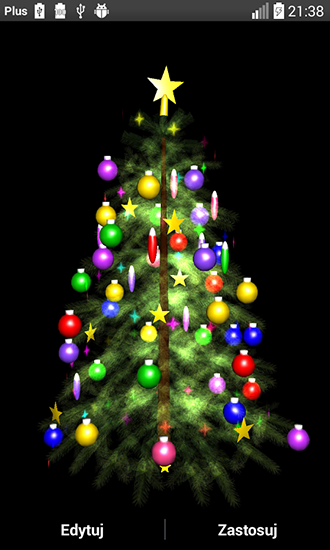 Download Christmas tree 3D by Zbigniew Ross free livewallpaper for Android 2.3.5 phone and tablet.