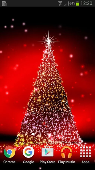 Download livewallpaper Christmas trees for Android.