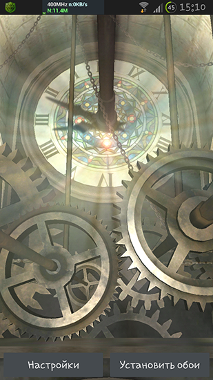 Download livewallpaper Clock tower 3D for Android.