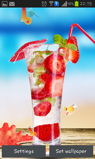 Download livewallpaper Cocktail for Android.