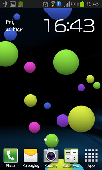 Download livewallpaper Colorful bubble for Android.