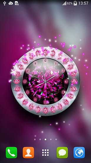 Download Crystal clock free livewallpaper for Android 4.4.4 phone and tablet.