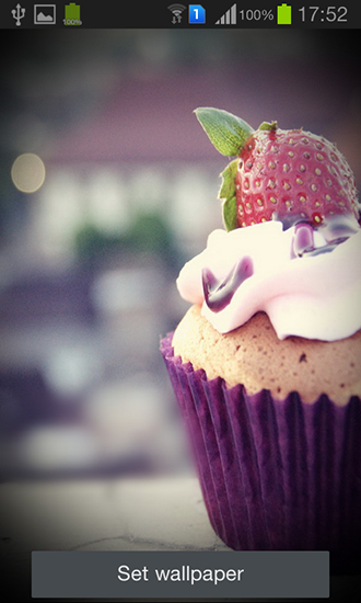 Download livewallpaper Cupcakes for Android.