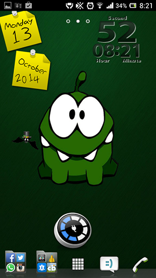Download livewallpaper Cut the rope for Android.