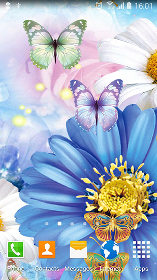 Download Cute butterfly free livewallpaper for Android 4.0.3 phone and tablet.