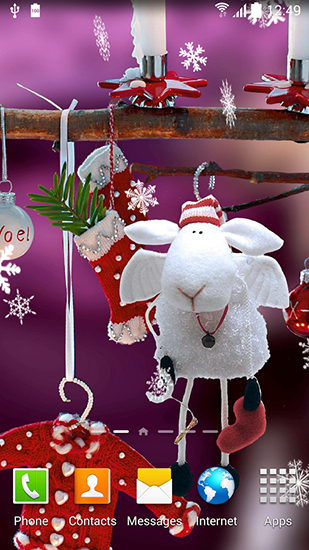 Download livewallpaper Cute Christmas for Android.