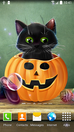 Download Cute Halloween free livewallpaper for Android 1 phone and tablet.