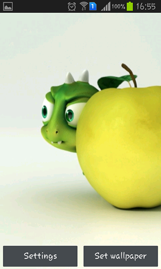 Download livewallpaper Cute little dragon for Android.