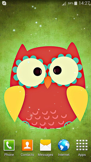 Download Cute owl free livewallpaper for Android 4.4.2 phone and tablet.