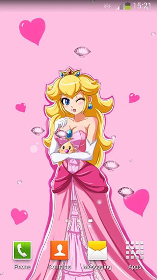 Download livewallpaper Cute princess for Android.