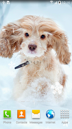 Download livewallpaper Cute winter for Android.
