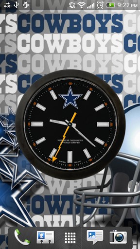 Download Dallas Cowboys: Watch free With clock livewallpaper for Android phone and tablet.