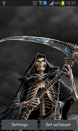 Download livewallpaper Dark death for Android.