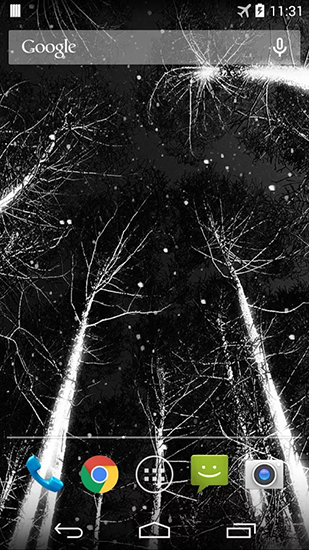 Download livewallpaper Dark snow for Android.