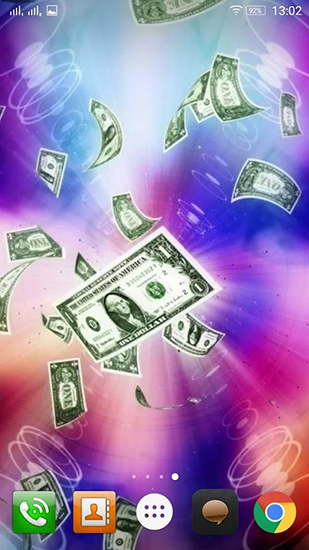 Download Dollar tornado free With clock livewallpaper for Android phone and tablet.
