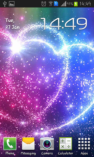 Download livewallpaper Double heart for Android.