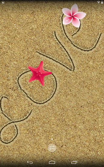 Download livewallpaper Draw in sand for Android.