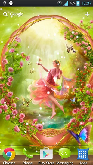 Download livewallpaper Dream angels for Android.