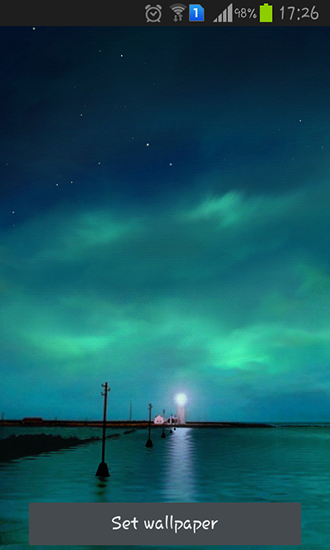 Download livewallpaper Dynamic Aurora for Android.