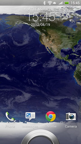 Download livewallpaper Earth for Android.