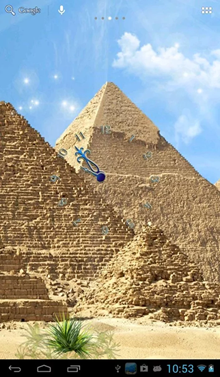 Download livewallpaper Egyptian pyramids for Android.