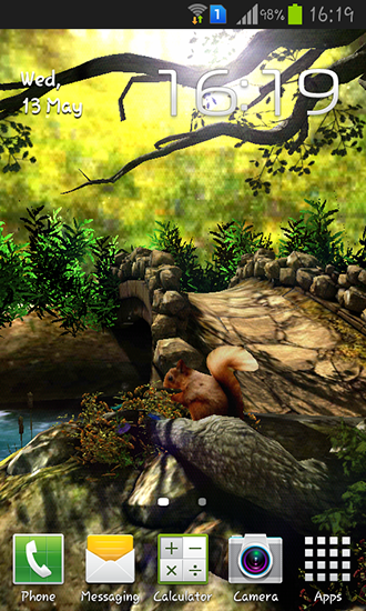 Download livewallpaper Fantasy forest 3D for Android.