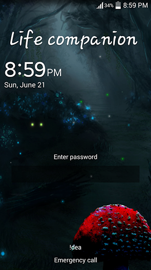 Download livewallpaper Fireflies: Jungle for Android.