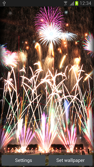 Download livewallpaper Fireworks for Android.