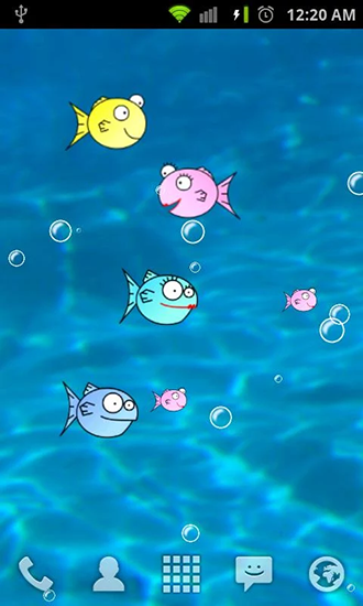 Download livewallpaper Fishbowl by Splabs for Android.