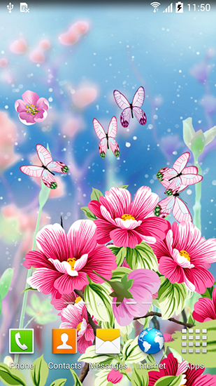 Download Flowers by Live wallpapers free livewallpaper for Android 4.3 phone and tablet.