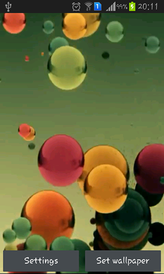 Download Flying colored balls free livewallpaper for Android 4.0.1 phone and tablet.
