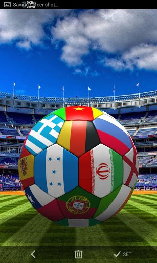 Download livewallpaper Football 3D for Android.