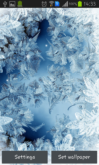 Download livewallpaper Frozen glass by Frisky lab for Android.