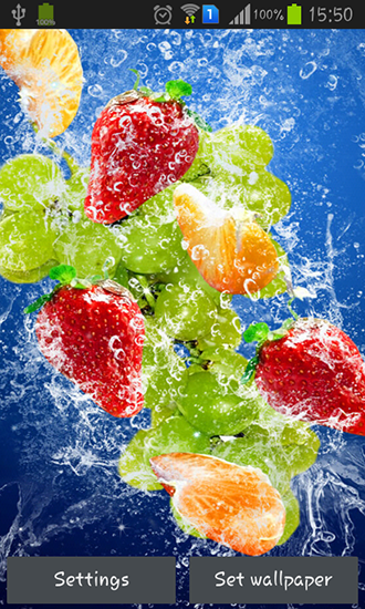 Download livewallpaper Fruits for Android.