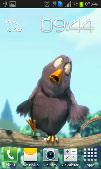 Download Funny bird free livewallpaper for Android A.n.d.r.o.i.d. .5...0. .a.n.d. .m.o.r.e phone and tablet.