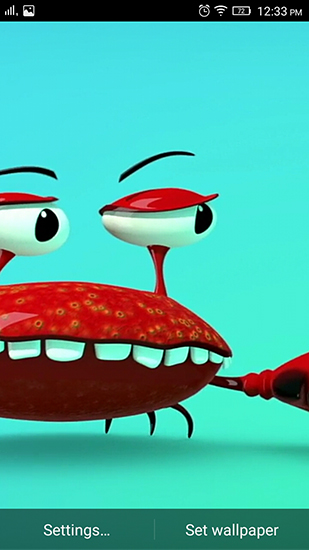 Download livewallpaper Funny Mr. Crab for Android.