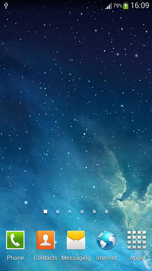 Download livewallpaper Galaxy: Parallax for Android.