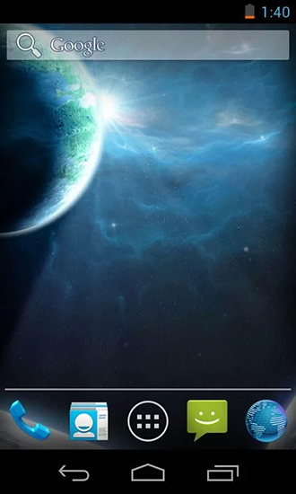 Download livewallpaper Galaxy parallax 3D for Android.