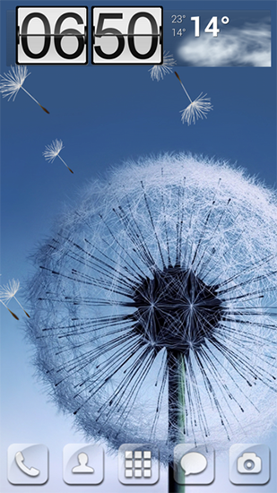 Download livewallpaper Galaxy S3 dandelion for Android.
