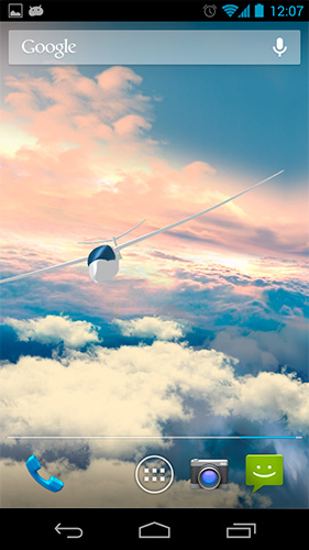 Download livewallpaper Glider in the sky for Android.