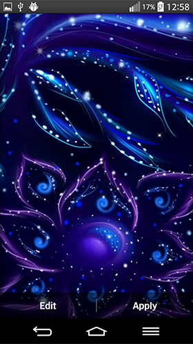 Glowing flowers by My Live Wallpaper apk - free download.