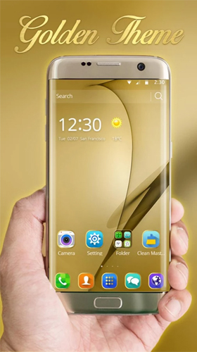 Gold theme for Samsung Galaxy S8 Plus apk - free download.