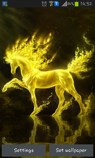 Download Golden horse free Fantasy livewallpaper for Android phone and tablet.