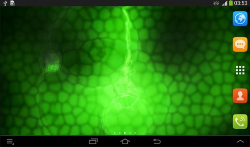 Download livewallpaper Green neon for Android.
