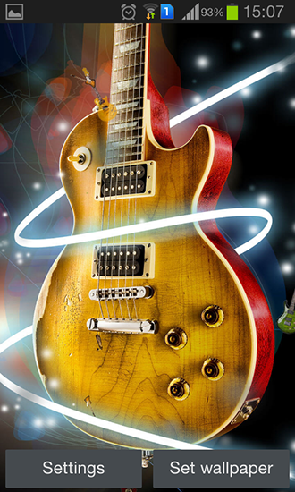 Download livewallpaper Guitar by Happy live wallpapers for Android.