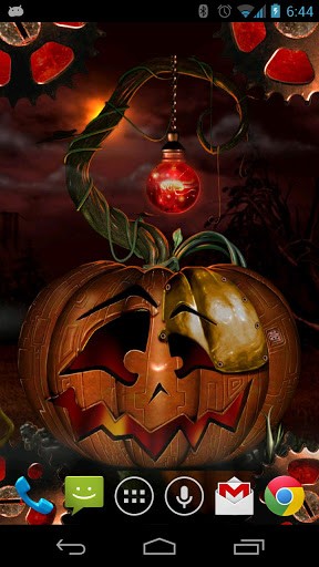 Download livewallpaper Halloween steampunkin for Android.