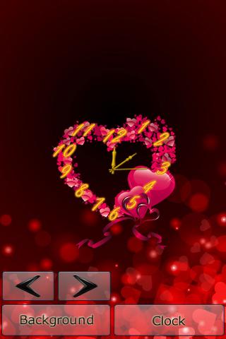 Download Heart clock free Background livewallpaper for Android phone and tablet.