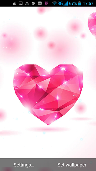 Download livewallpaper Hearts of love for Android.