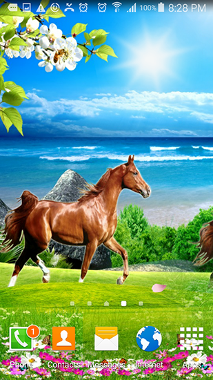 Download livewallpaper Horses by Villehugh for Android.